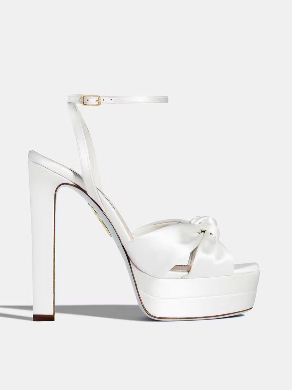 Aquazurra Cupid Bridal Plateau 130 Platform Sandal